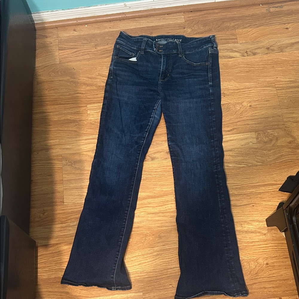American Eagle Dark Blue Women's Boot Cut Jeans